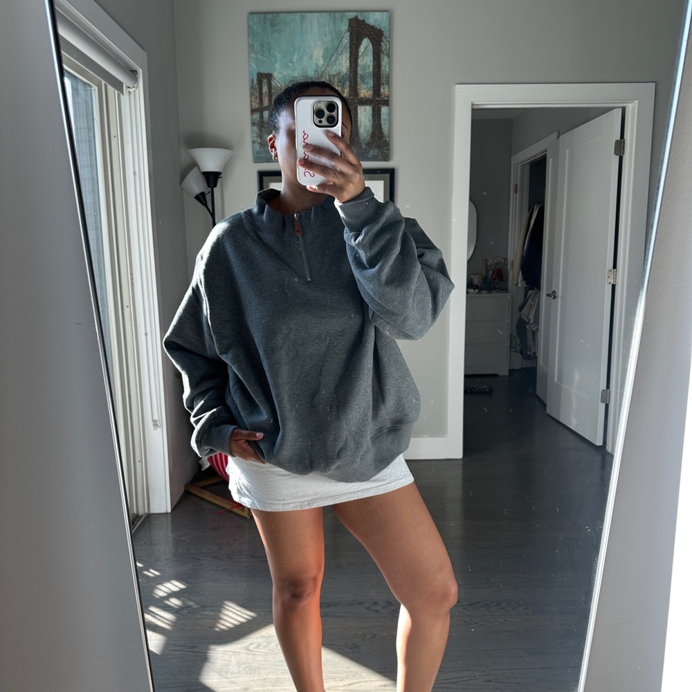 Parke Quarter Zip Mock Neck Sweatshirt